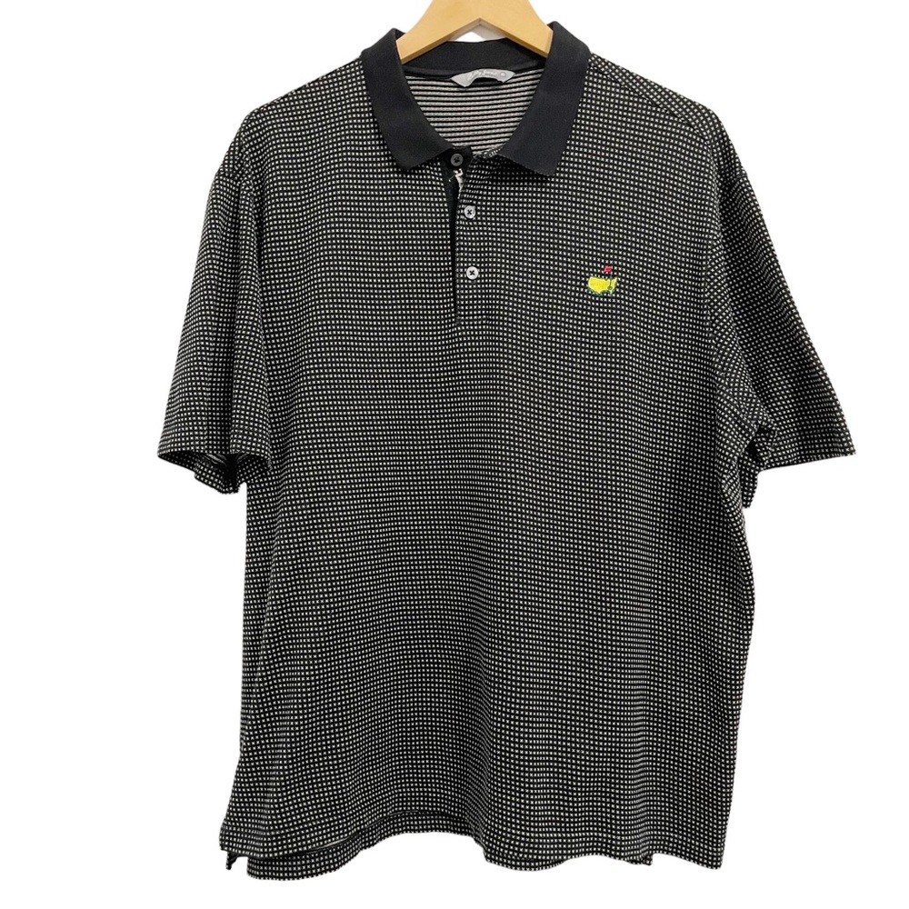 Bobby Jones Masters Augusta National Golf Polo Black and White Size XL